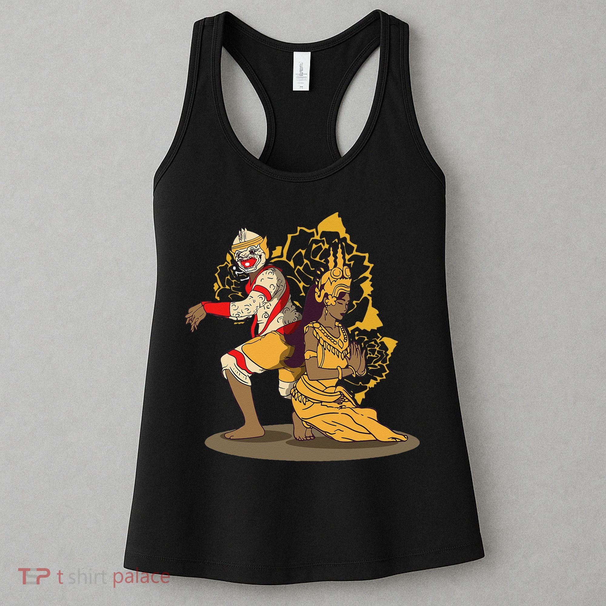 Cambodia Cambodian Khmer Traditional Dance Reamker Apsara Women's Tank Top