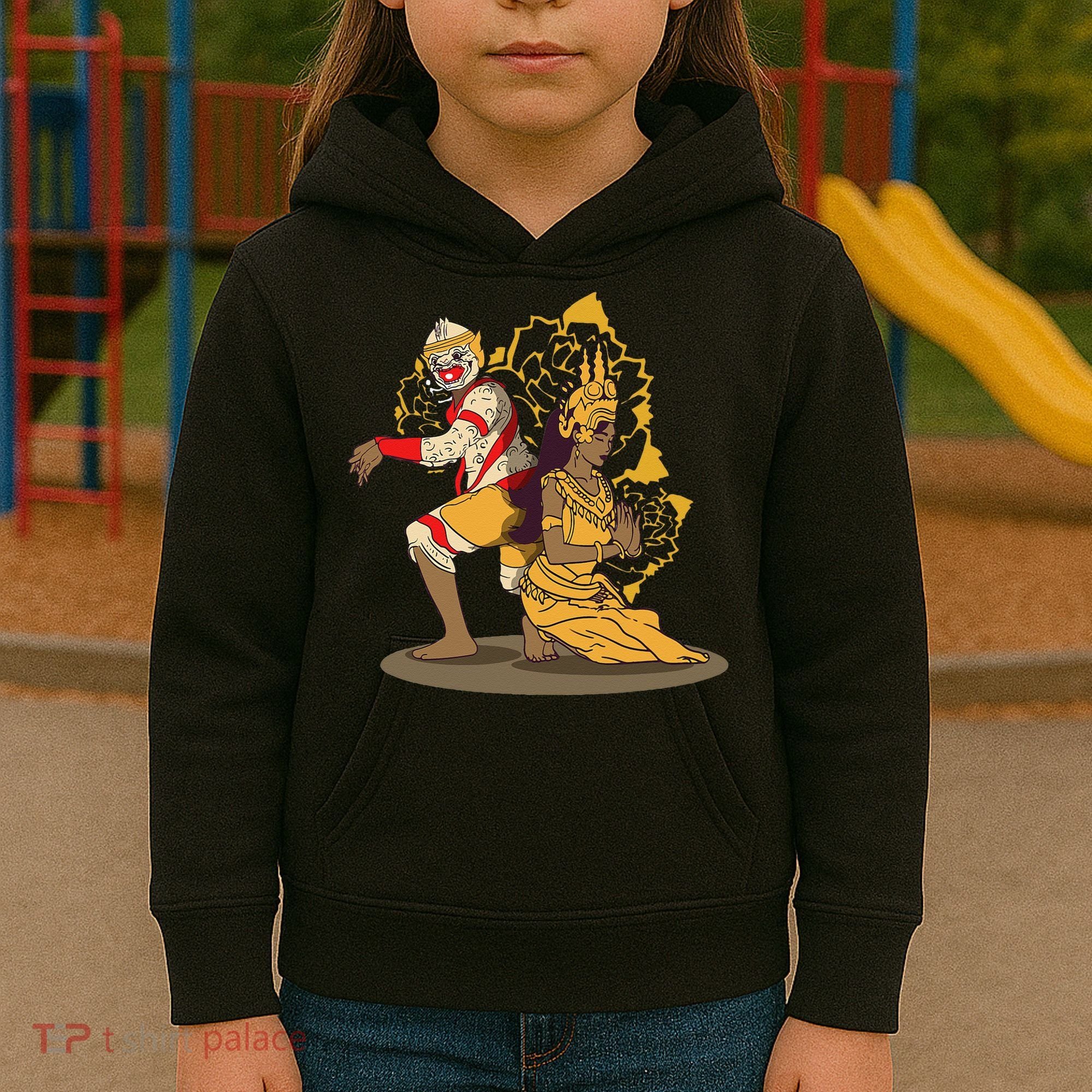 Cambodia Cambodian Khmer Traditional Dance Reamker Apsara Kids Hoodie