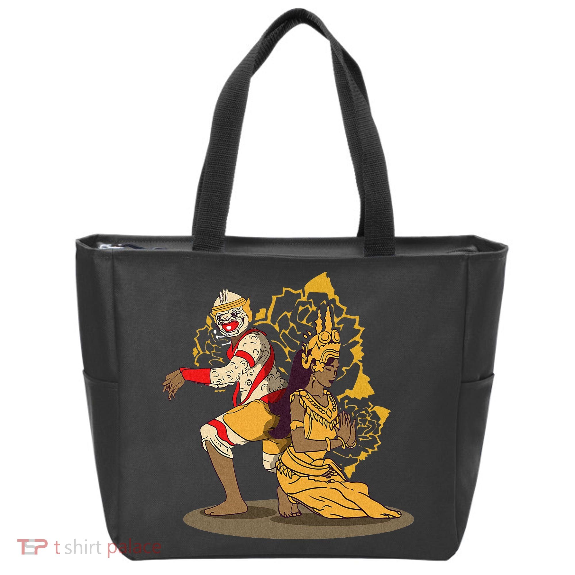 Cambodia Cambodian Khmer Traditional Dance Reamker Apsara Tote Bag
