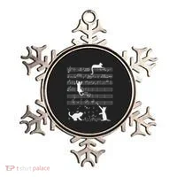 Cute Cat Kitty Playing Music Note Funny Clef Musician Art Ornament thumb 0