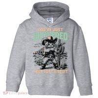 Cute Cowboy Kitten YouVe Just Buttered Your Last Biscuit Toddler Hoodie thumb 0