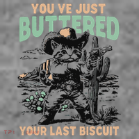 Cute Cowboy Kitten YouVe Just Buttered Your Last Biscuit Toddler Hoodie thumb 2