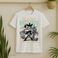 Cute Cowboy Kitten YouVe Just Buttered Your Last Biscuit T-Shirt thumb 2