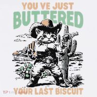 Cute Cowboy Kitten YouVe Just Buttered Your Last Biscuit Beanie thumb 2
