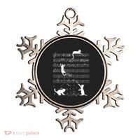 Cute Cat Kitty Playing Music Note Ornament thumb 0