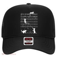 Cute Cat Kitty Playing Music Note Hat thumb 0