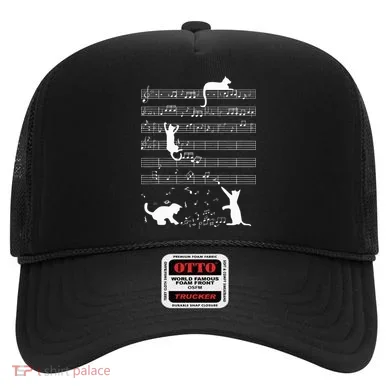 Cute Cat Kitty Playing Music Note Hat