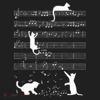 Cute Cat Kitty Playing Music Note Hat thumb 2