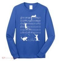 Cute Cat Kitty Playing Music Note Long Sleeve Shirt thumb 0