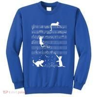 Cute Cat Kitty Playing Music Note Sweatshirt thumb 0