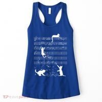 Cute Cat Kitty Playing Music Note Women's Tank Top thumb 0