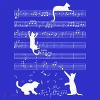 Cute Cat Kitty Playing Music Note Women's Tank Top thumb 5