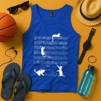 Cute Cat Kitty Playing Music Note Tank Top thumb 4