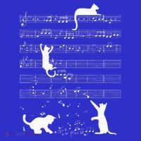 Cute Cat Kitty Playing Music Note Tank Top thumb 6