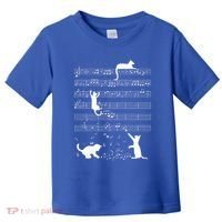 Cute Cat Kitty Playing Music Note Toddler T-Shirt thumb 0