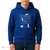 Cute Cat Kitty Playing Music Note Kids Hoodie thumb 4