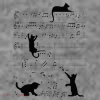Cute Cat Kitty Playing Music Note Clef Musician Art Toddler Hoodie thumb 2