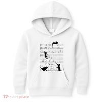 Cute Cat Kitty Playing Music Note Clef Musician Art Kids Hoodie thumb 0