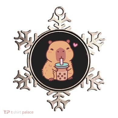 Cute Capybara Kawaii Anime Drinking Bubble Tea Lover Ornament