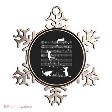 Cute Cat Kitty Playing Music Gift Clef Piano Musician Art Gift Ornament