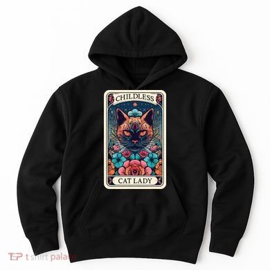 Childless Cat Lady Tarot Card Hoodie