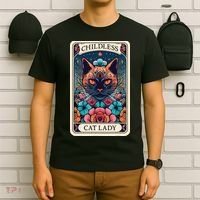 Childless Cat Lady Tarot Card T-Shirt thumb 6