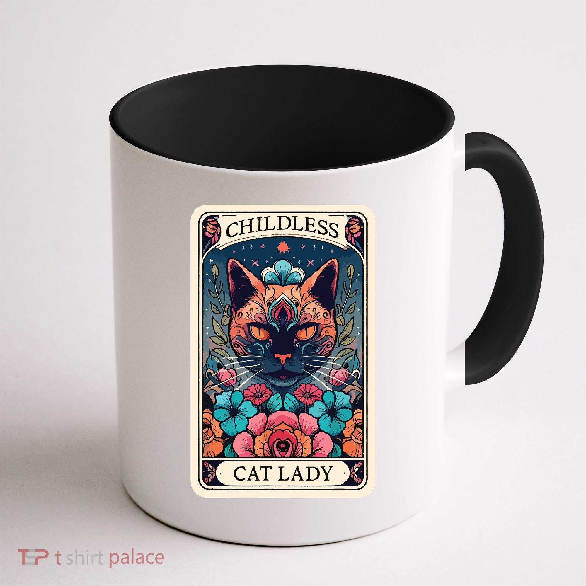 Childless Cat Lady Tarot Card Coffee Mug
