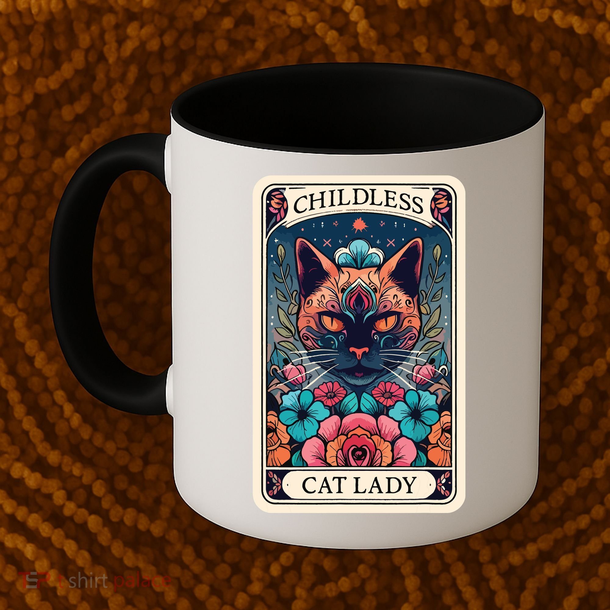 Childless Cat Lady Tarot Card Coffee Mug