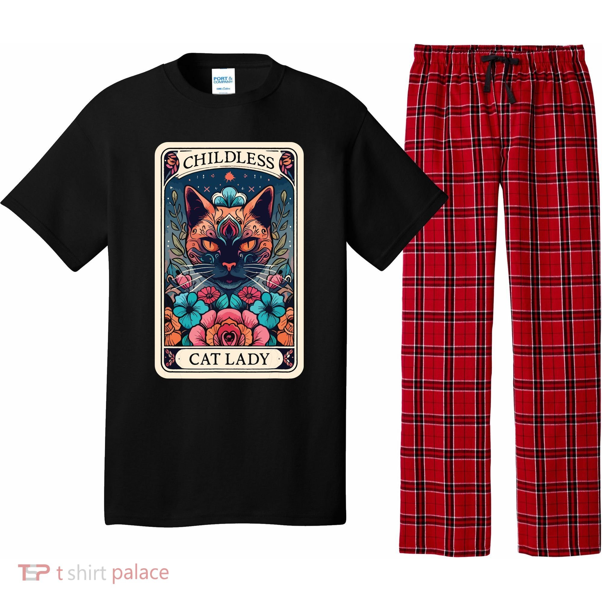Childless Cat Lady Tarot Card Pajama Set