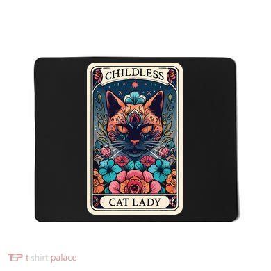 Childless Cat Lady Tarot Card Mousepad