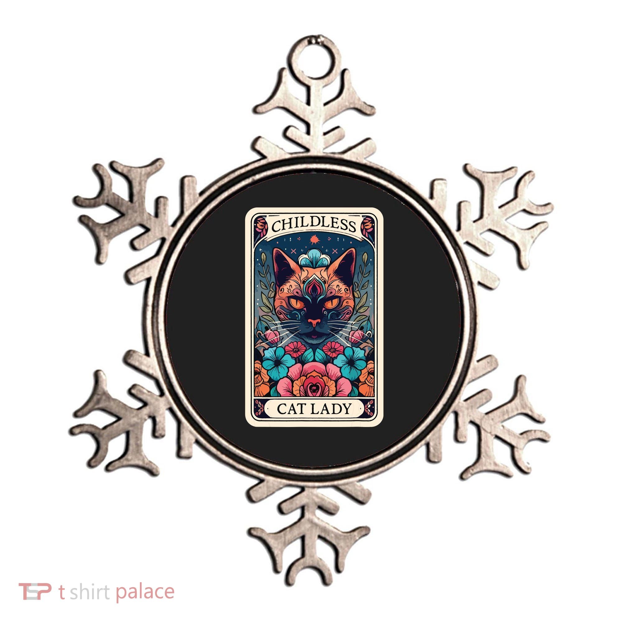 Childless Cat Lady Tarot Card Ornament
