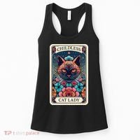 Childless Cat Lady Tarot Card Women's Tank Top thumb 0