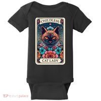 Childless Cat Lady Tarot Card Baby Bodysuit thumb 0