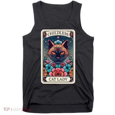 Childless Cat Lady Tarot Card Tank Top