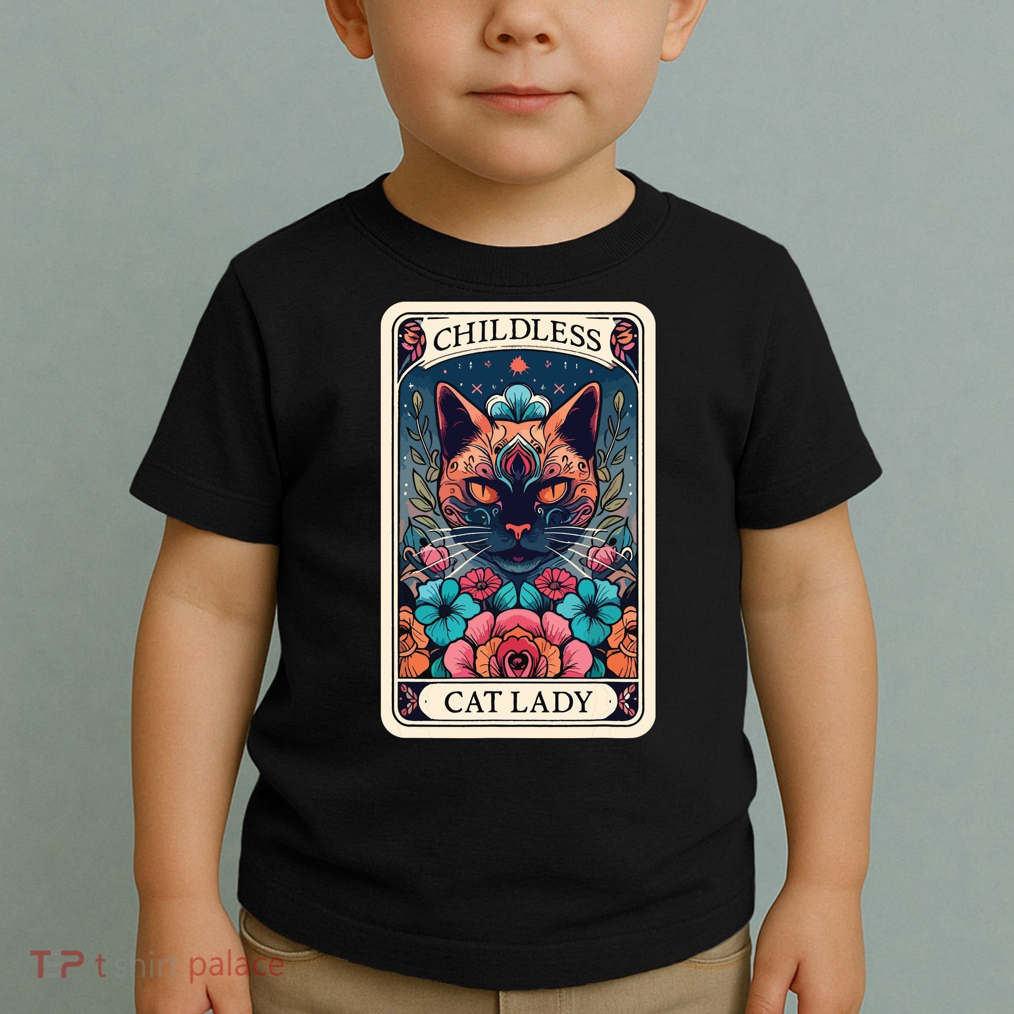 Childless Cat Lady Tarot Card Toddler T-Shirt