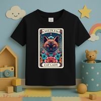 Childless Cat Lady Tarot Card Toddler T-Shirt thumb 3