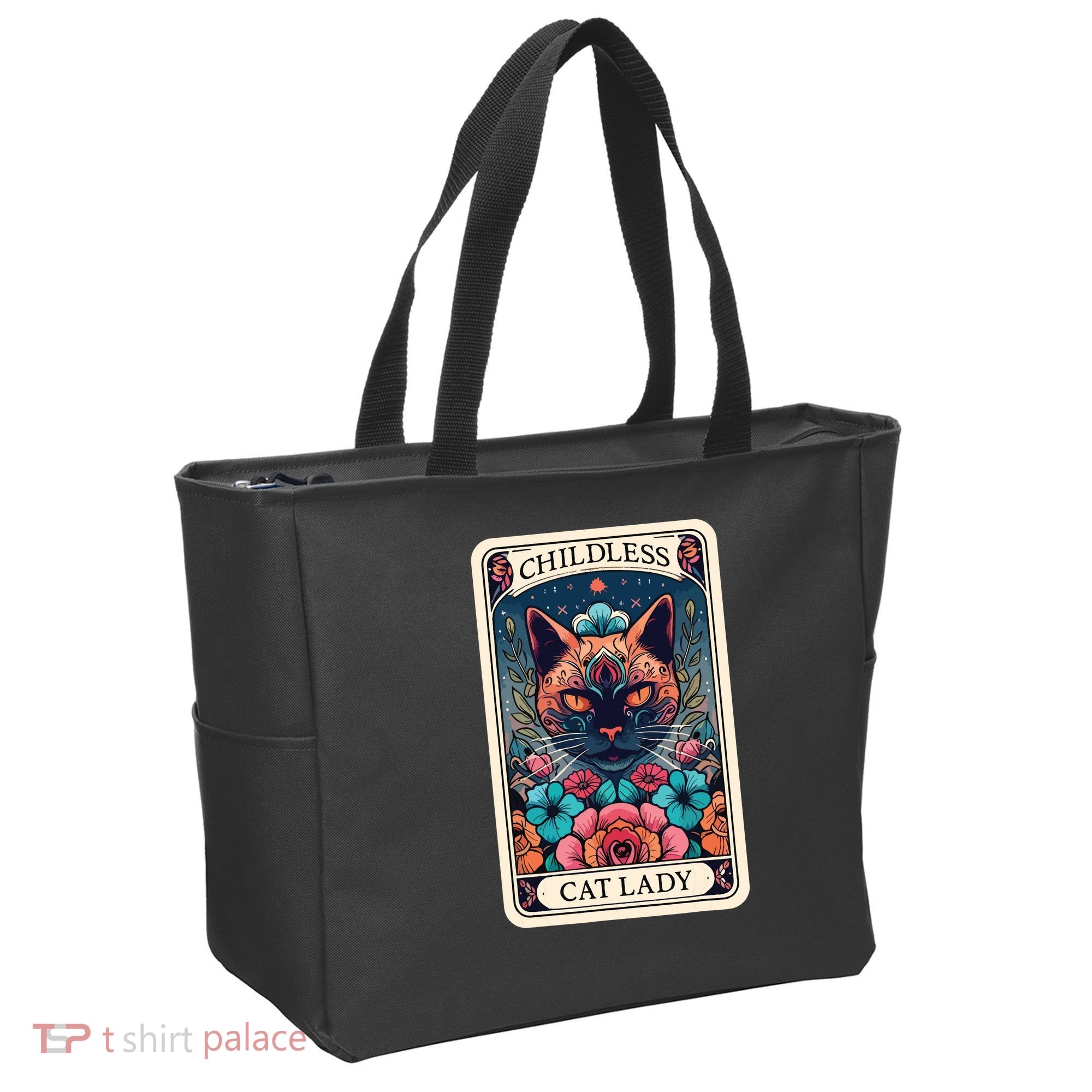 Childless Cat Lady Tarot Card Tote Bag