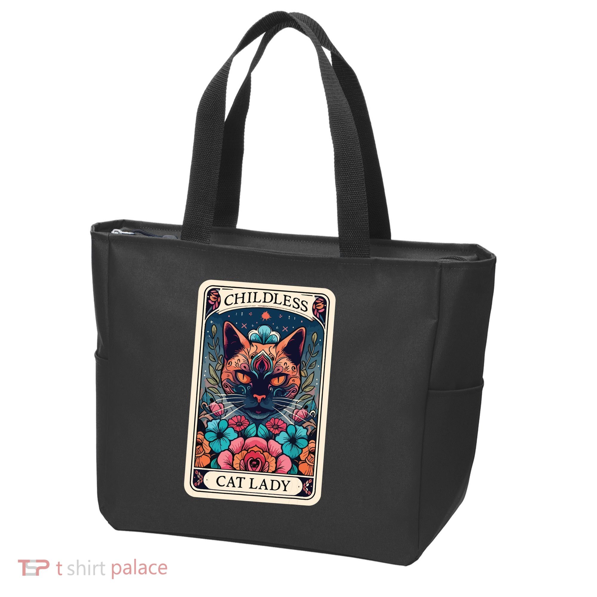 Childless Cat Lady Tarot Card Tote Bag