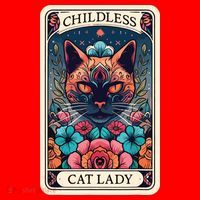 Childless Cat Lady Tarot Card Santa Hat thumb 1