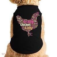 Crazy Chicken Lady Typography Chickens Farm Animal Lover Doggie Tank thumb 0