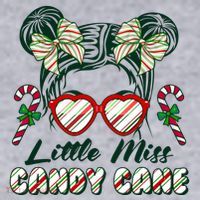 Cute Christmas Little Miss Candy Cane Women's Sweatshirt thumb 2
