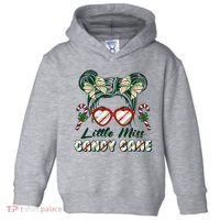 Cute Christmas Little Miss Candy Cane Toddler Hoodie thumb 0