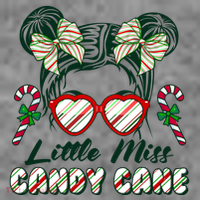 Cute Christmas Little Miss Candy Cane Toddler Hoodie thumb 2