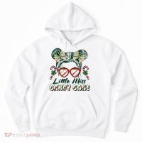 Cute Christmas Little Miss Candy Cane Hoodie thumb 0