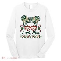 Cute Christmas Little Miss Candy Cane Long Sleeve Shirt thumb 0