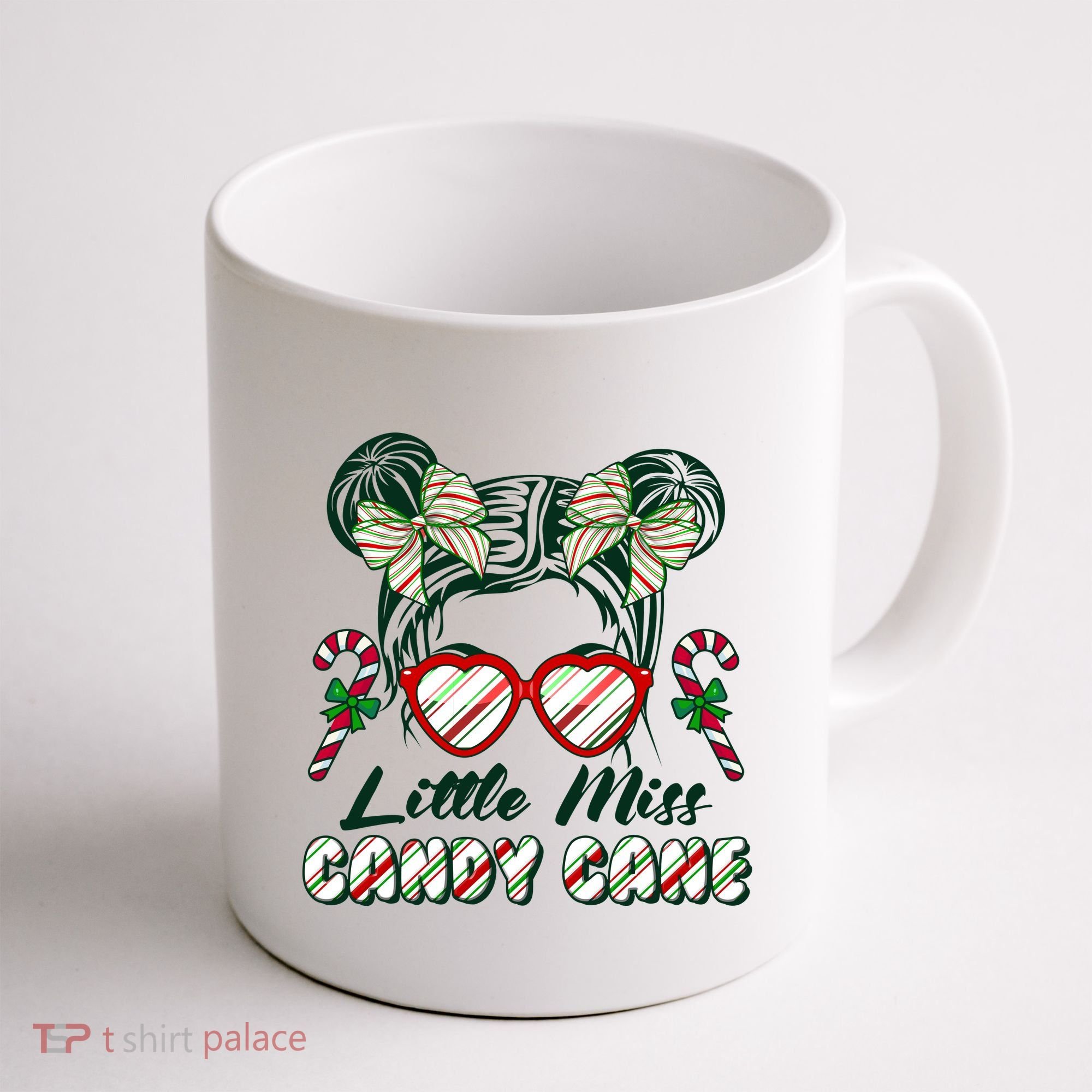 Cute Christmas Little Miss Candy Cane Coffee Mug