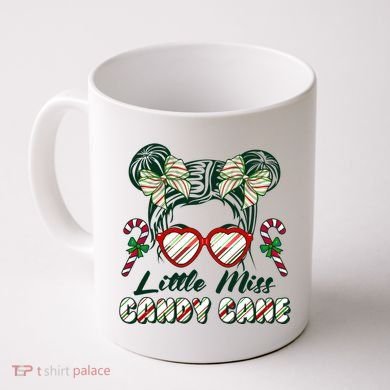 Cute Christmas Little Miss Candy Cane Coffee Mug