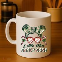Cute Christmas Little Miss Candy Cane Coffee Mug thumb 4