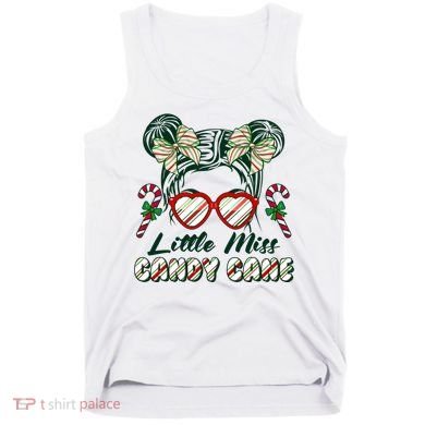 Cute Christmas Little Miss Candy Cane Tank Top