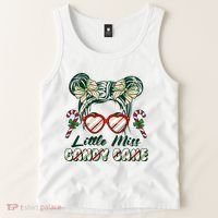 Cute Christmas Little Miss Candy Cane Tank Top thumb 2